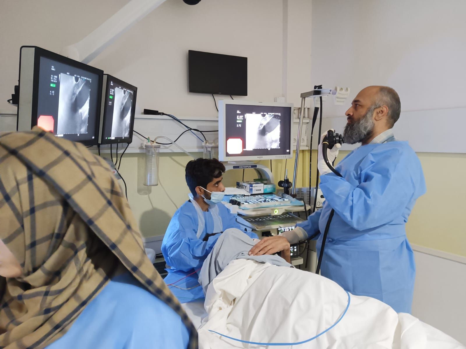 Advanced gastroenterology procedure setup for digestive evaluation